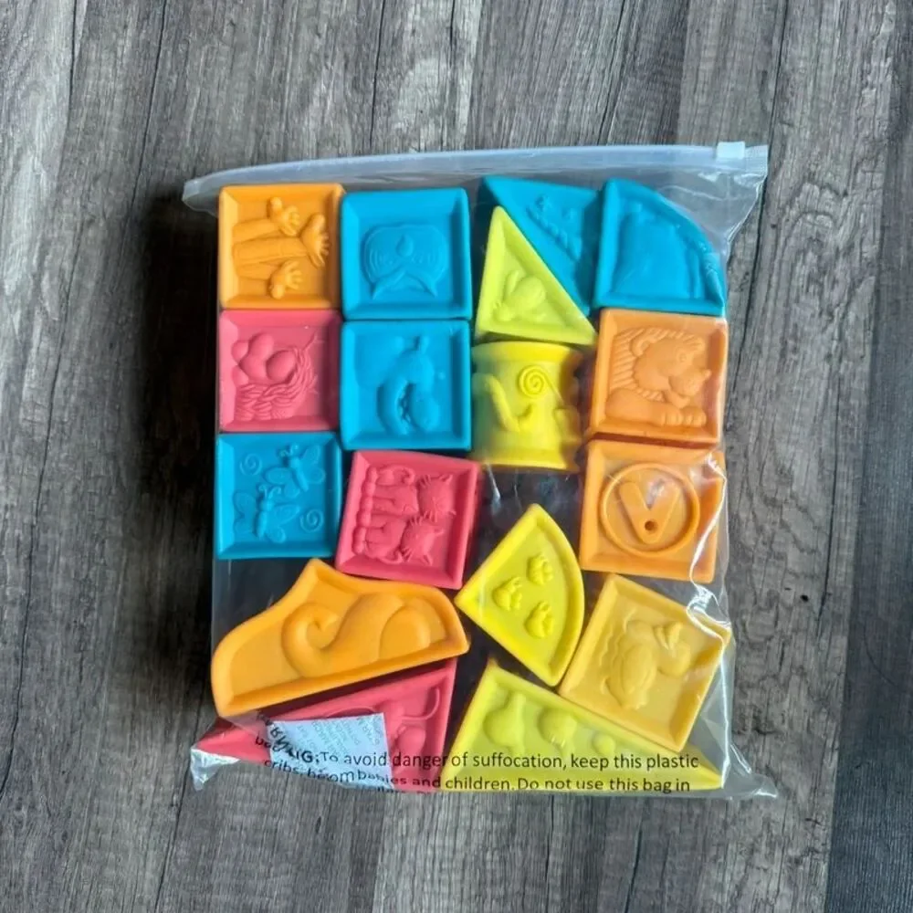 Squishy Toy Blocks Rubber Building Blocks